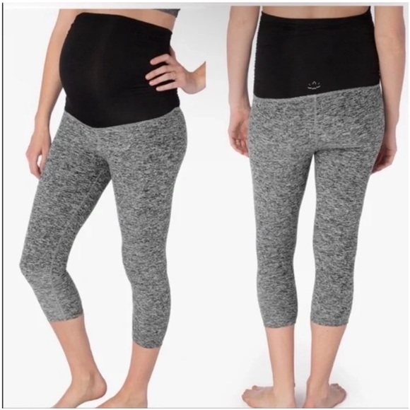 Beyond Yoga Pants - Beyond the Bump cropped maternity leggings